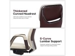Embra Luxury Office Chair Beige with Headrest Woody - Image 9
