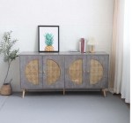 بوفيه خشب طبيعي