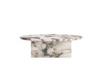 Monet Round Coffee Table Natural Marble Woody - Image 4