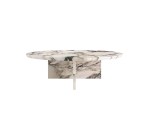Monet Round Coffee Table Natural Marble Woody - Image 5