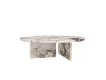 Monet Round Coffee Table Natural Marble Woody - Image 6