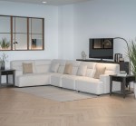 أودسي  طقم كنب زاوية بيج وودي