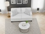 Minnesota Double Sofa White 198cm Woody - Image 3