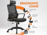 Mesh Office Chair with Headrest - Image 2