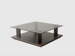 Bayti Glass Coffee Table 120cm Woody - Image 2