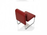 Demi Red Leather Visitor Chair - Image 6