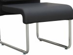 Demi Visitor Chair – Black Leather - Image 5