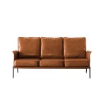 كنب مكتب ثلاثي جلد فاخر