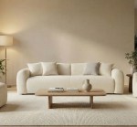 دون كنب رباعي قماش كريمي