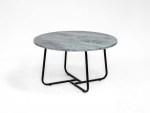 ألينو طقم طاولة قهوة دائرية 7 قطع رمادي - الصورة 3