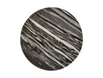 كايا طاولة خدمة رخامية دائرية سوداء وودي - Image 6