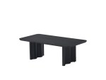 Dora Black Wooden Coffee Table – 120 cm | Woody - Image 2
