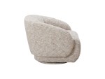 Magista Beige Velvet Swivel Armchair - Image 4