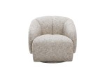 Magista Beige Velvet Swivel Armchair - Image 5