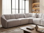 Vento Gray Armless 1-Seater Sofa | Woody - Image 7