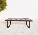 كلوفر طاولة قهوة خارجية وودي