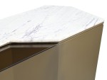 كريستا كونسول رخام ذهبي 140 سم وودي - Image 3