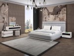 بيانو طقم غرفة نوم كريمي 180×200 سم 7 قطع وودي - Image 8