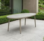 فيرن طاولة طعام خارجية للحدائق والشرفات وودي