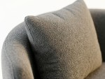 هامبورغ كنب فردي دوار رمادي غامق وودي - Image 3