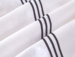 لوكس طقم مفرش سرير فندقي 4 قطع مقاس 200 × 200 سم وودي - Image 3